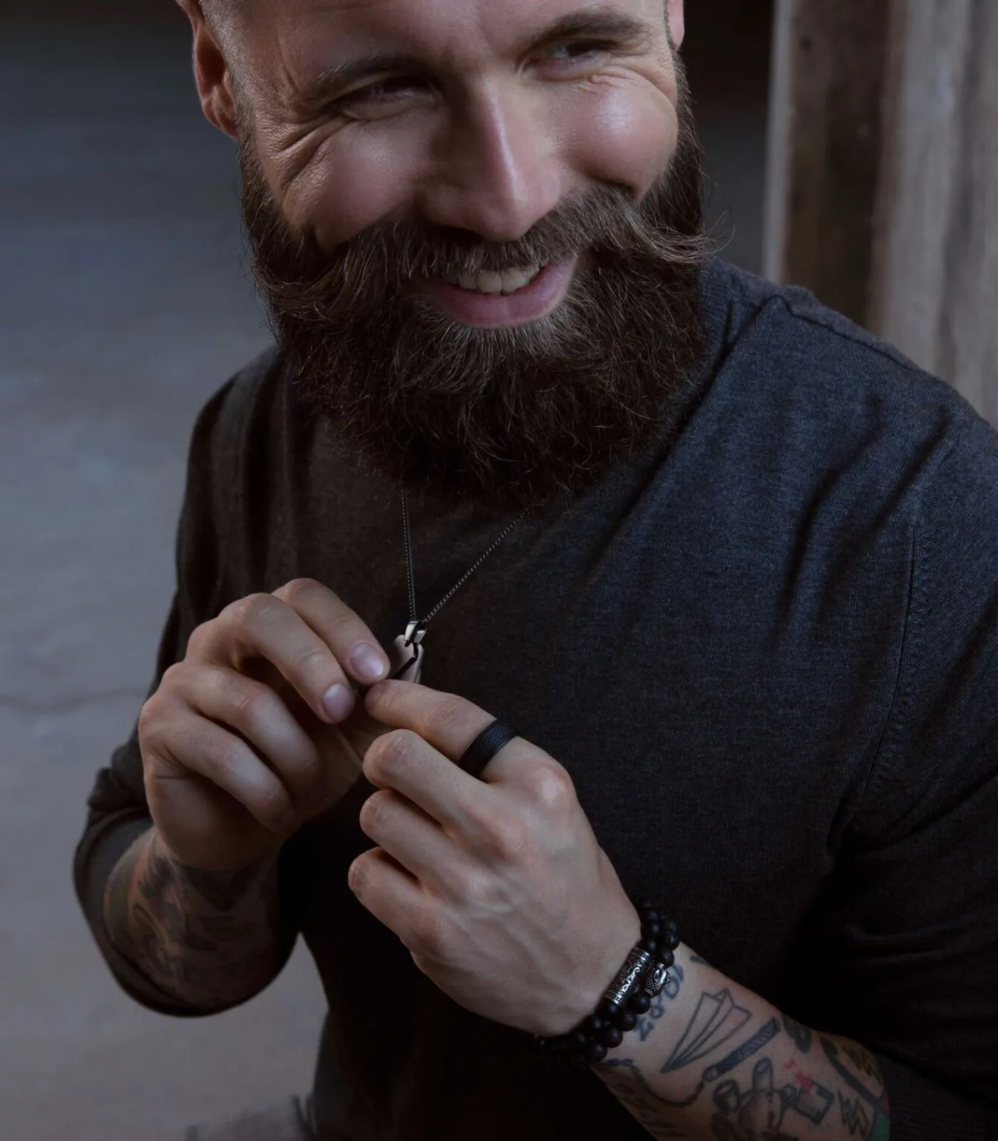 Heren Lucardi Ring Staal