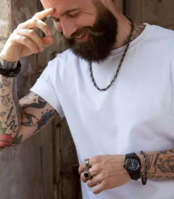 Heren Lucardi Ring Staal