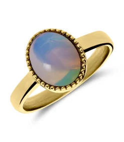 DAMES Lucardi Ring Staal - Goudkleurig