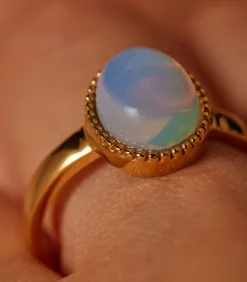 DAMES Lucardi Ring Staal - Goudkleurig