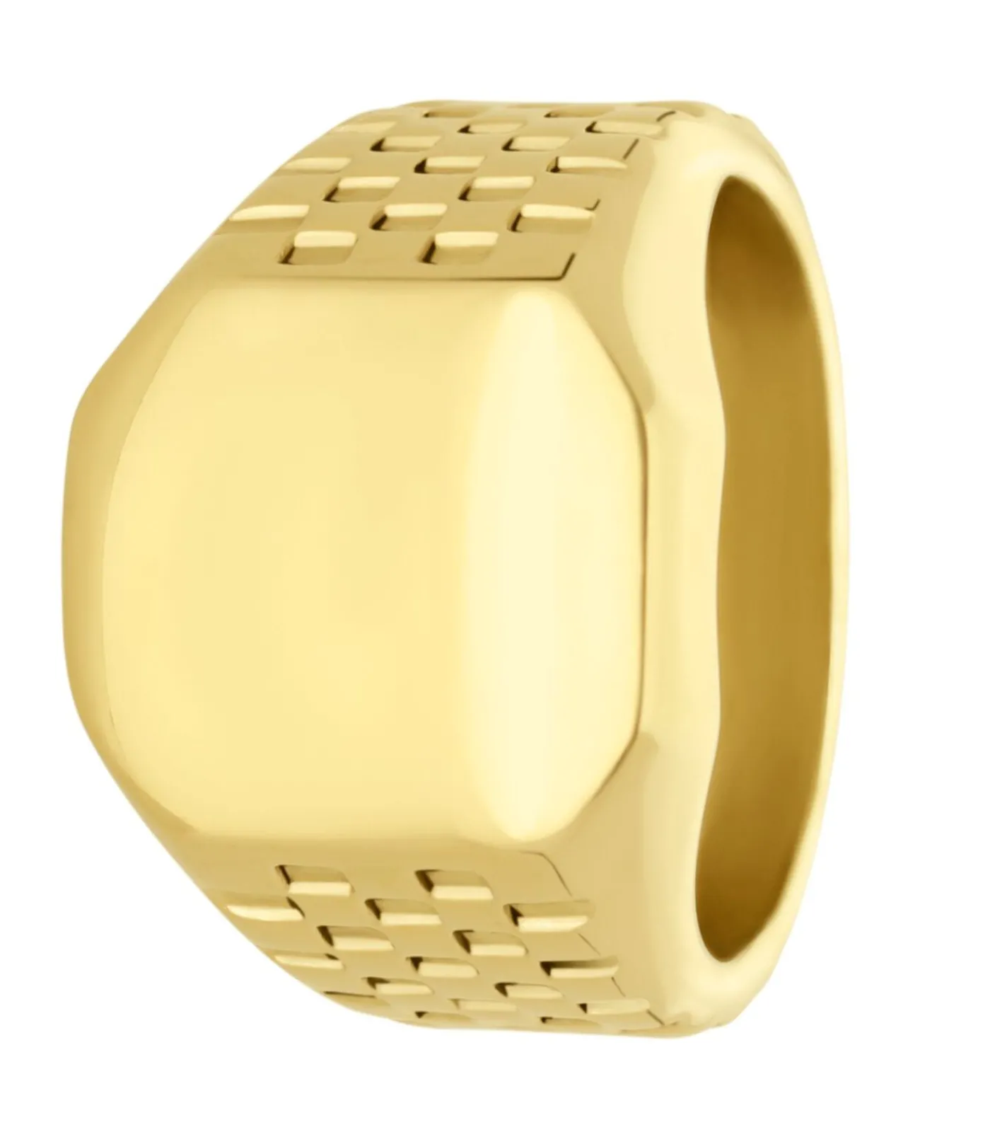 Outlet Ring Staal - goudkleurig Heren Ringen