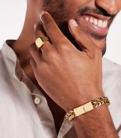 Outlet Ring Staal - goudkleurig Heren Ringen