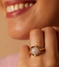 Clearance Ring Staal - Goudkleurig DAMES Ringen