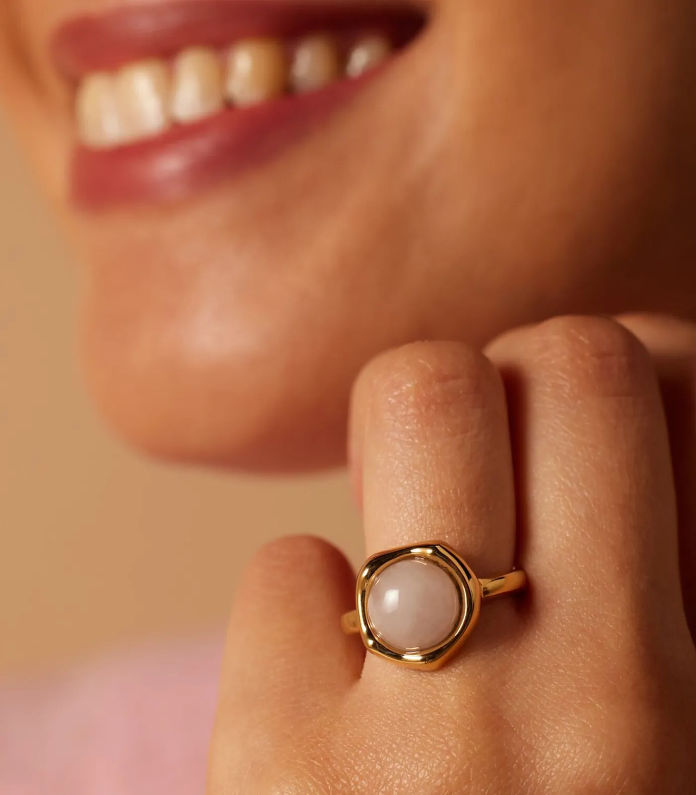 Clearance Ring Staal - Goudkleurig DAMES Ringen