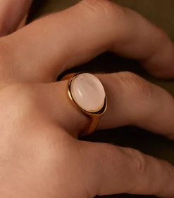 DAMES Lucardi Ring Staal - Goudkleurig