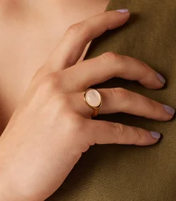 DAMES Lucardi Ring Staal - Goudkleurig