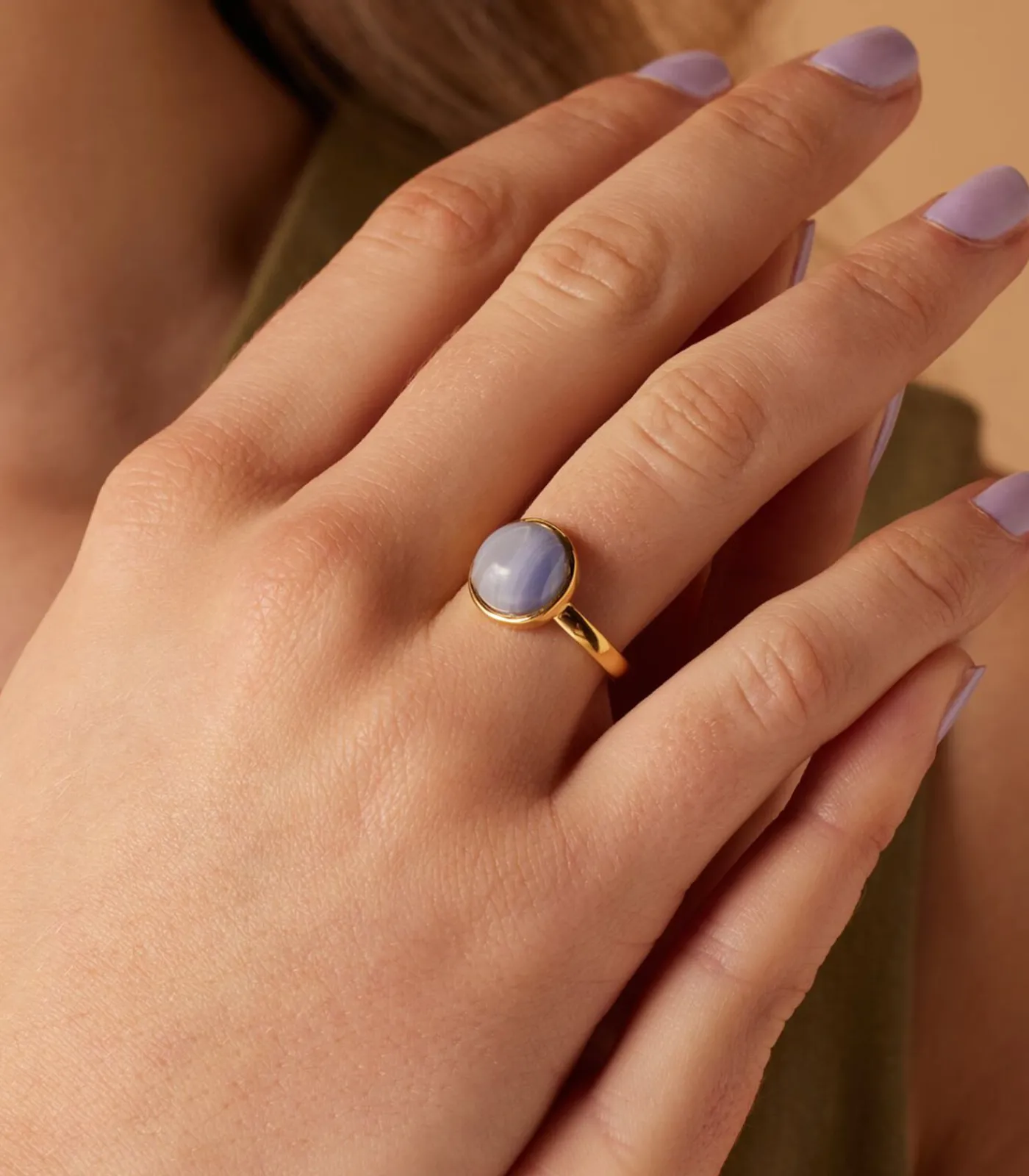 Online Ring Staal - Goudkleurig DAMES Ringen