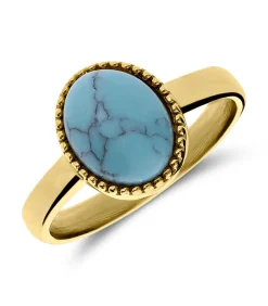 New Ring Staal - Goudkleurig DAMES Ringen