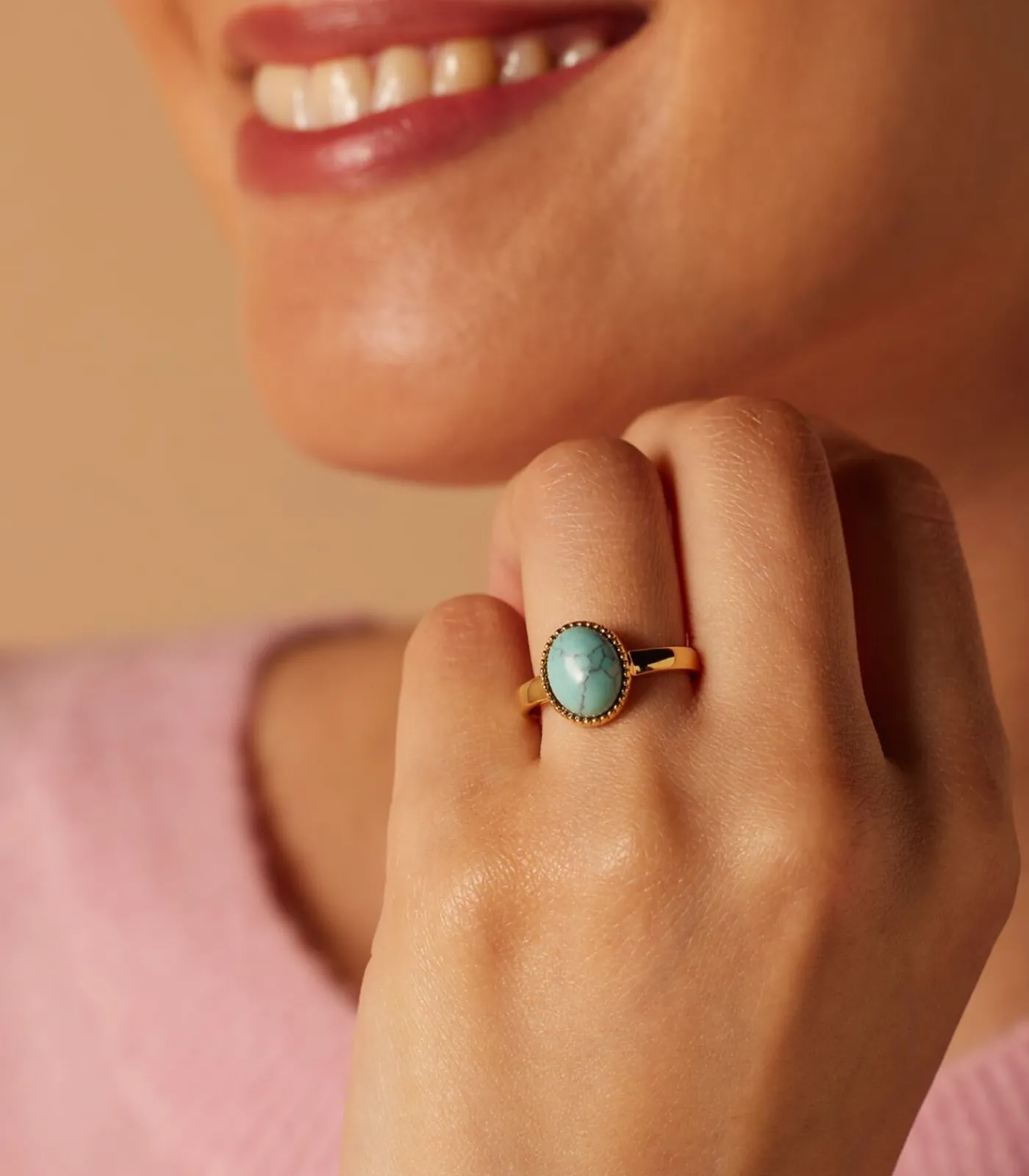 New Ring Staal - Goudkleurig DAMES Ringen