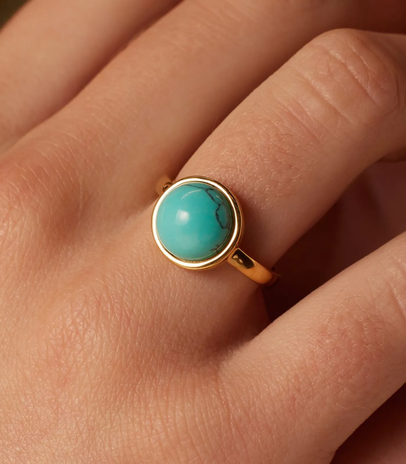 Online Ring Staal - Goudkleurig DAMES Ringen