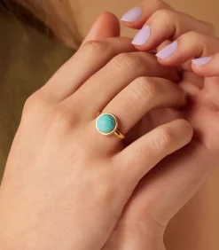 Online Ring Staal - Goudkleurig DAMES Ringen