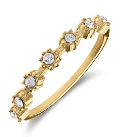 DAMES Lucardi Ring Staal - Goudkleurig