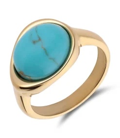 DAMES Lucardi Ring Staal - Goudkleurig