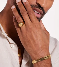 Clearance Ring Staal - goudkleurig Heren Ringen