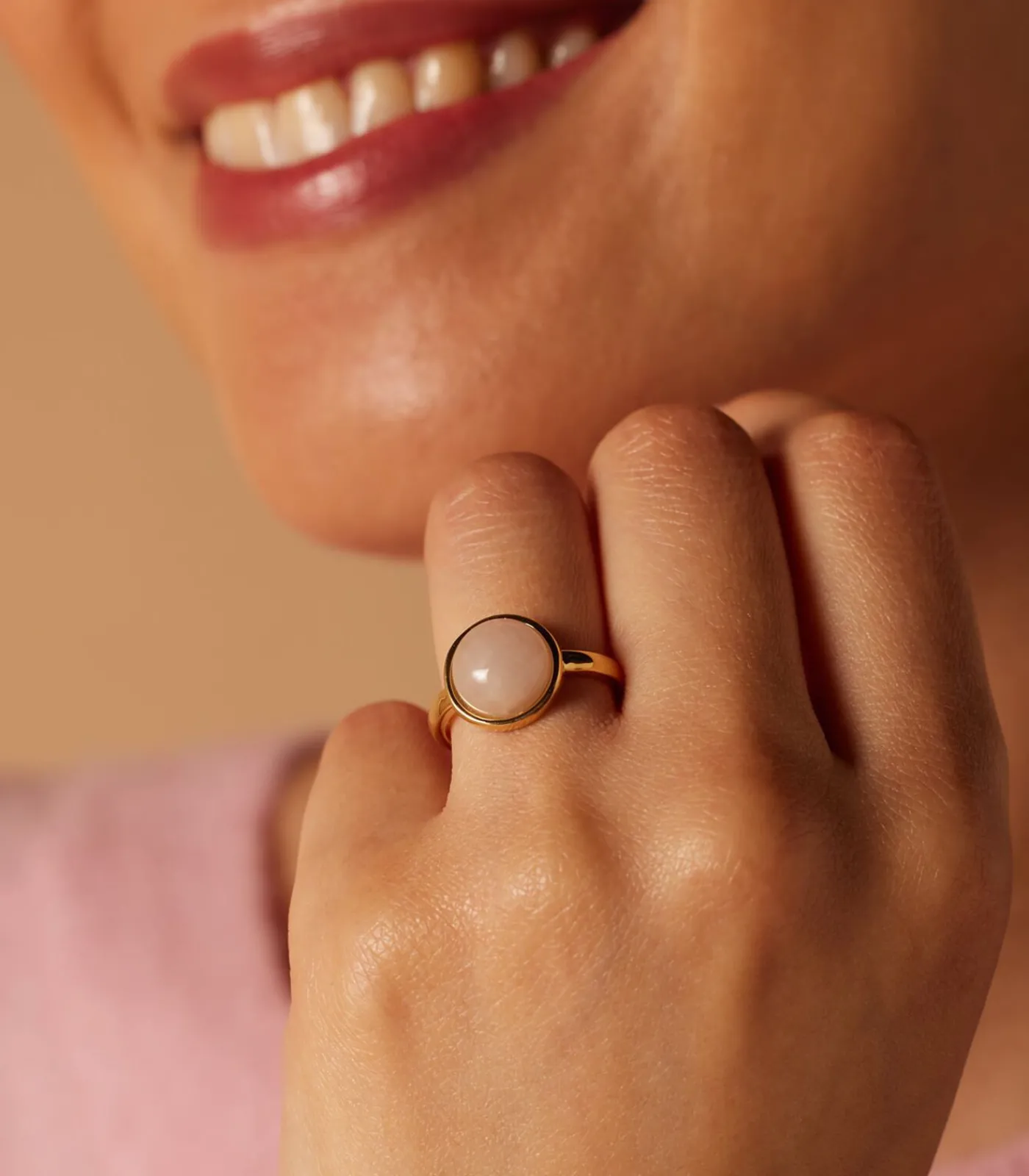 Online Ring Staal - Goudkleurig DAMES Ringen