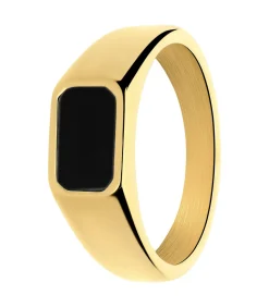 DAMES Lucardi Ring Staal - Goudkleurig