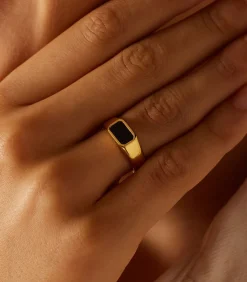 DAMES Lucardi Ring Staal - Goudkleurig