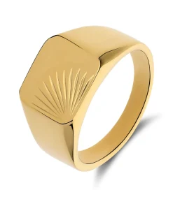 New Ring Staal - goudkleurig Heren Ringen