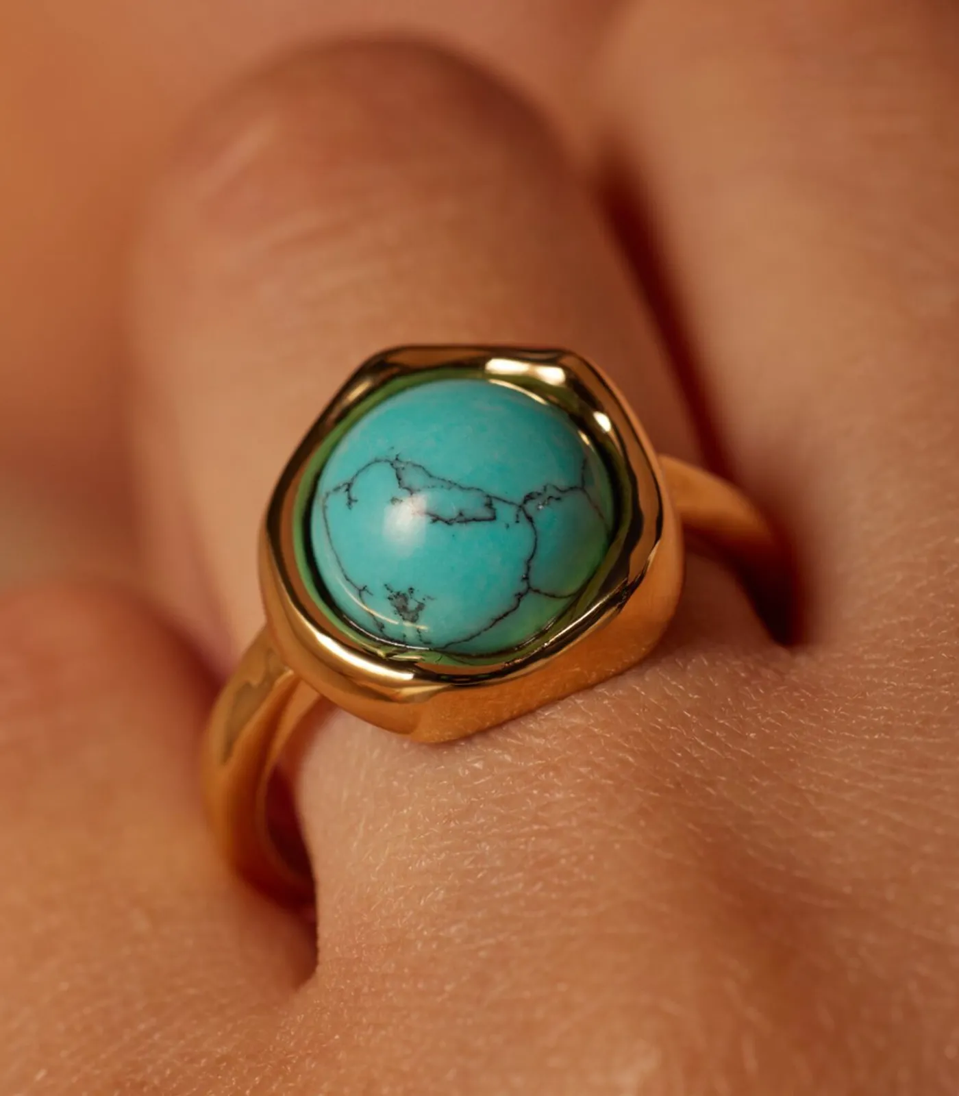 Clearance Ring Staal - Goudkleurig DAMES Ringen