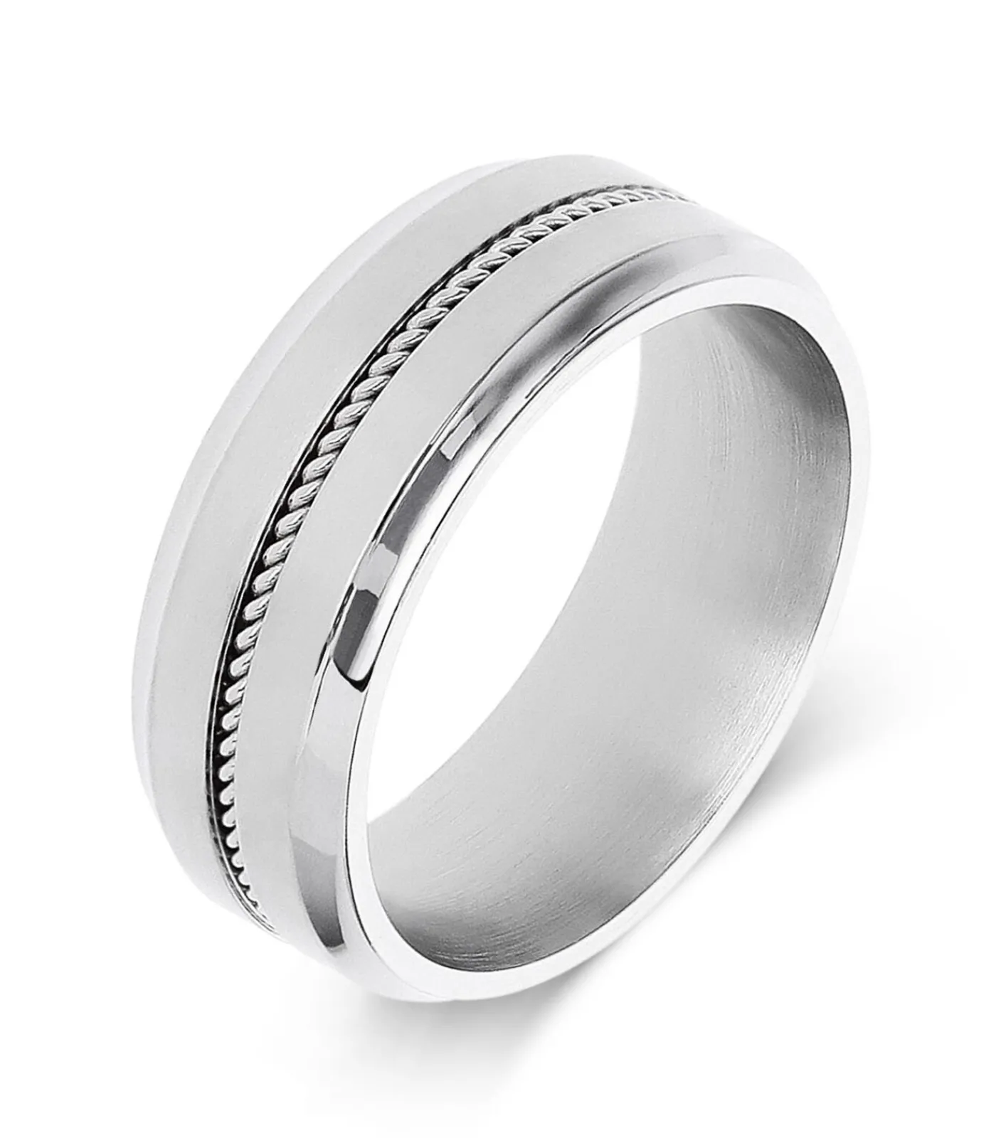 Sale Ring Staal - zilverkleurig Heren Ringen