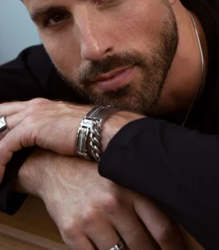 Sale Ring Staal - zilverkleurig Heren Ringen