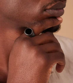 Heren Lucardi Ring Staal - Zilverkleurig