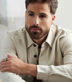 Heren Lucardi Ring Staal - zilverkleurig