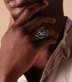 Heren Lucardi Ring Staal - Zilverkleurig