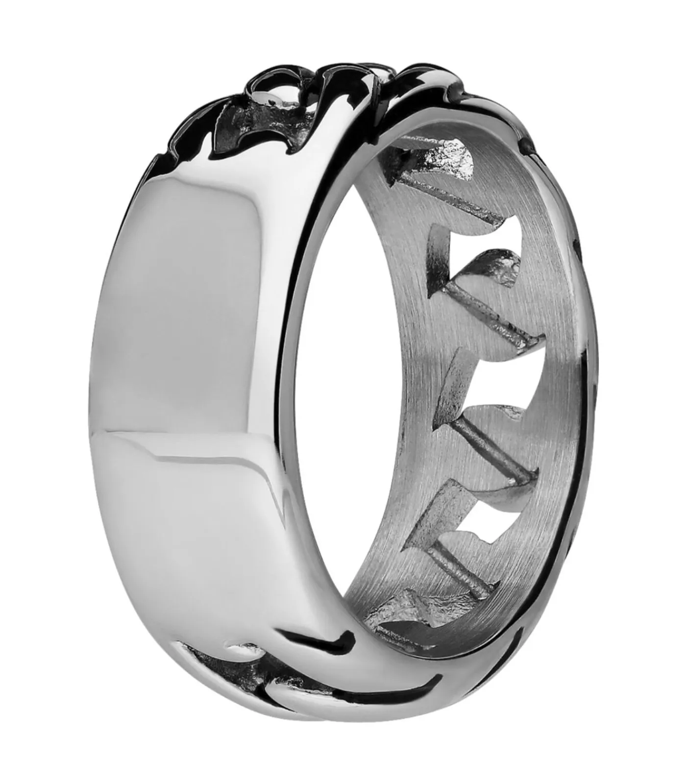 DAMES Lucardi Ring Staal - Zilverkleurig