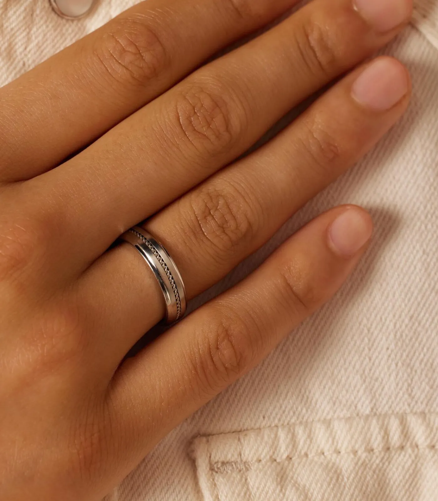 DAMES Lucardi Ring Staal - Zilverkleurig