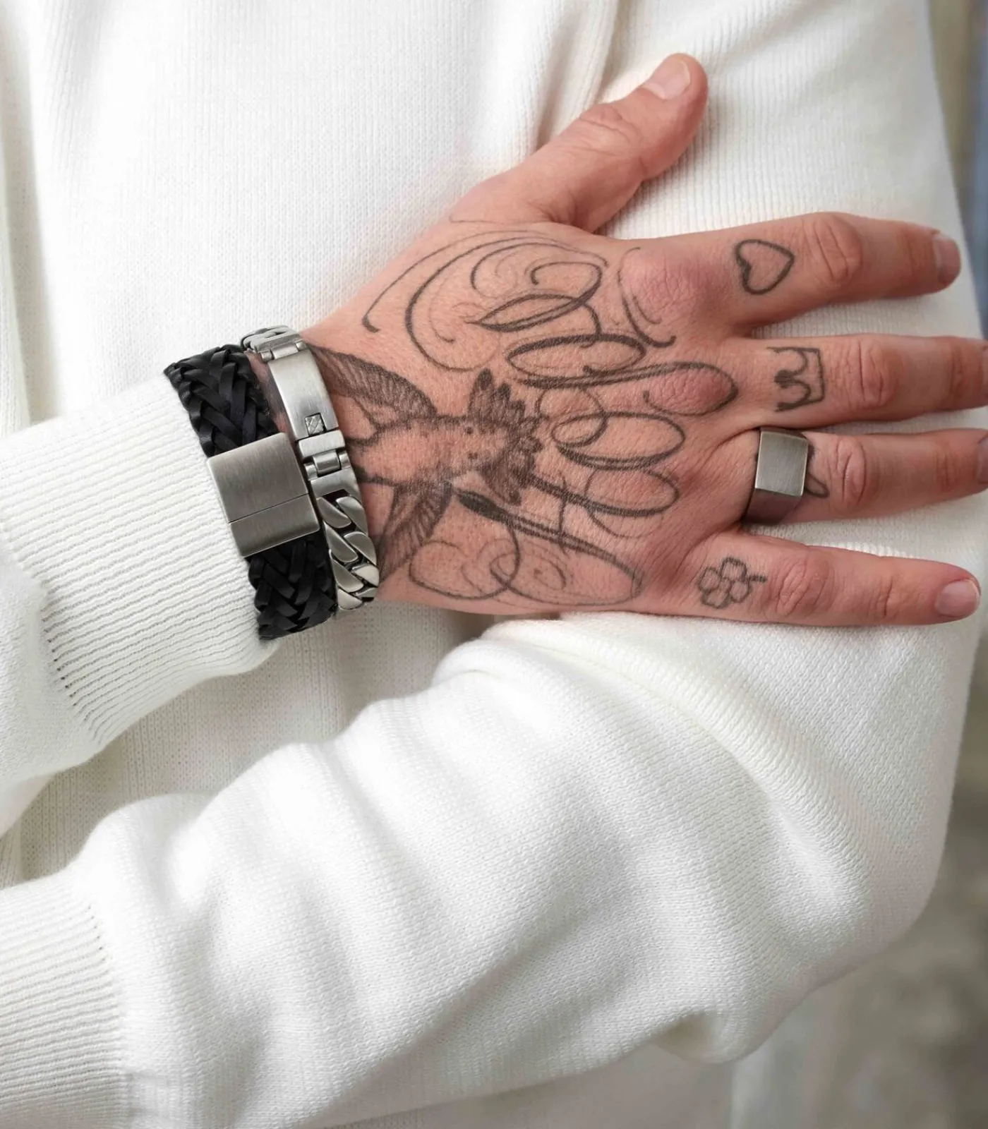 New Ring Staal - zilverkleurig Heren Ringen