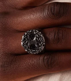 Heren Lucardi Ring Staal - Zilverkleurig