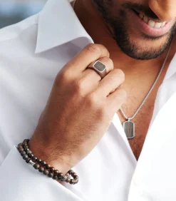 Online Ring Staal - zilverkleurig Heren Ringen