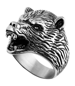 Heren Lucardi Ring Staal - Zilverkleurig