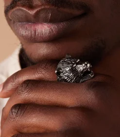 Heren Lucardi Ring Staal - Zilverkleurig