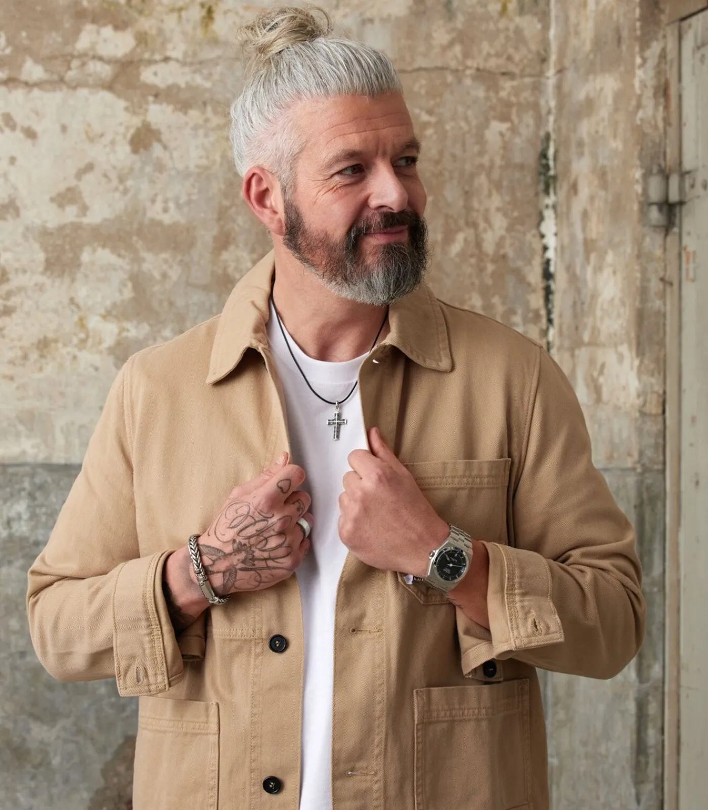 Heren Lucardi Ring Staal - zilverkleurig