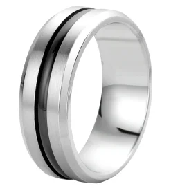 Sale Ring Staal - zilverkleurig Heren Ringen