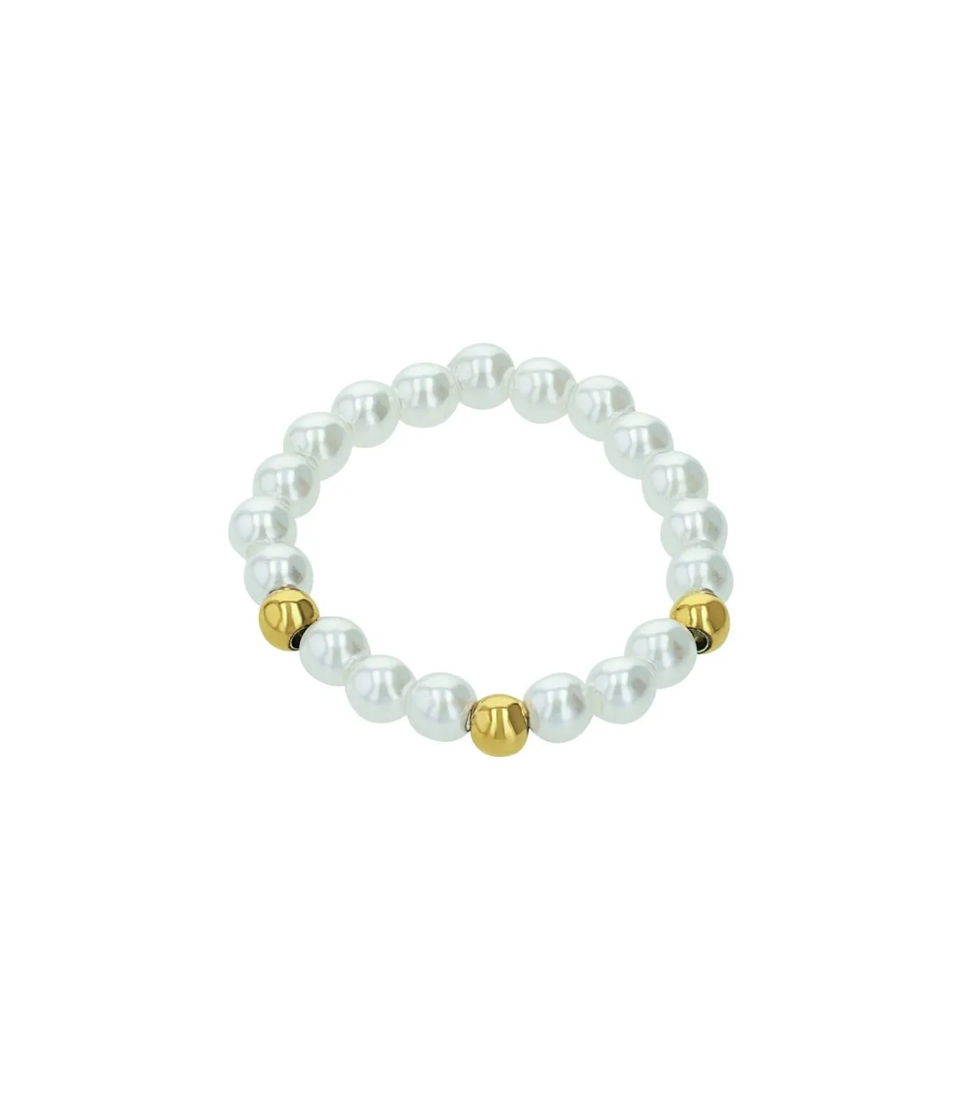 DAMES Amor Ring voor dames, roestvrij staal, glaskraal | hartje