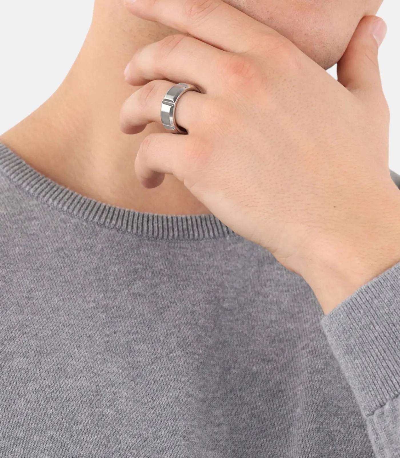 Heren s.Oliver Ring voor mannen, roestvrij staal