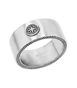 Outlet Ring voor mannen, roestvrij staal | Kompas Heren Ringen