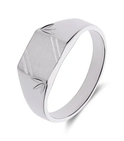 Heren Lucardi Ring Zilver