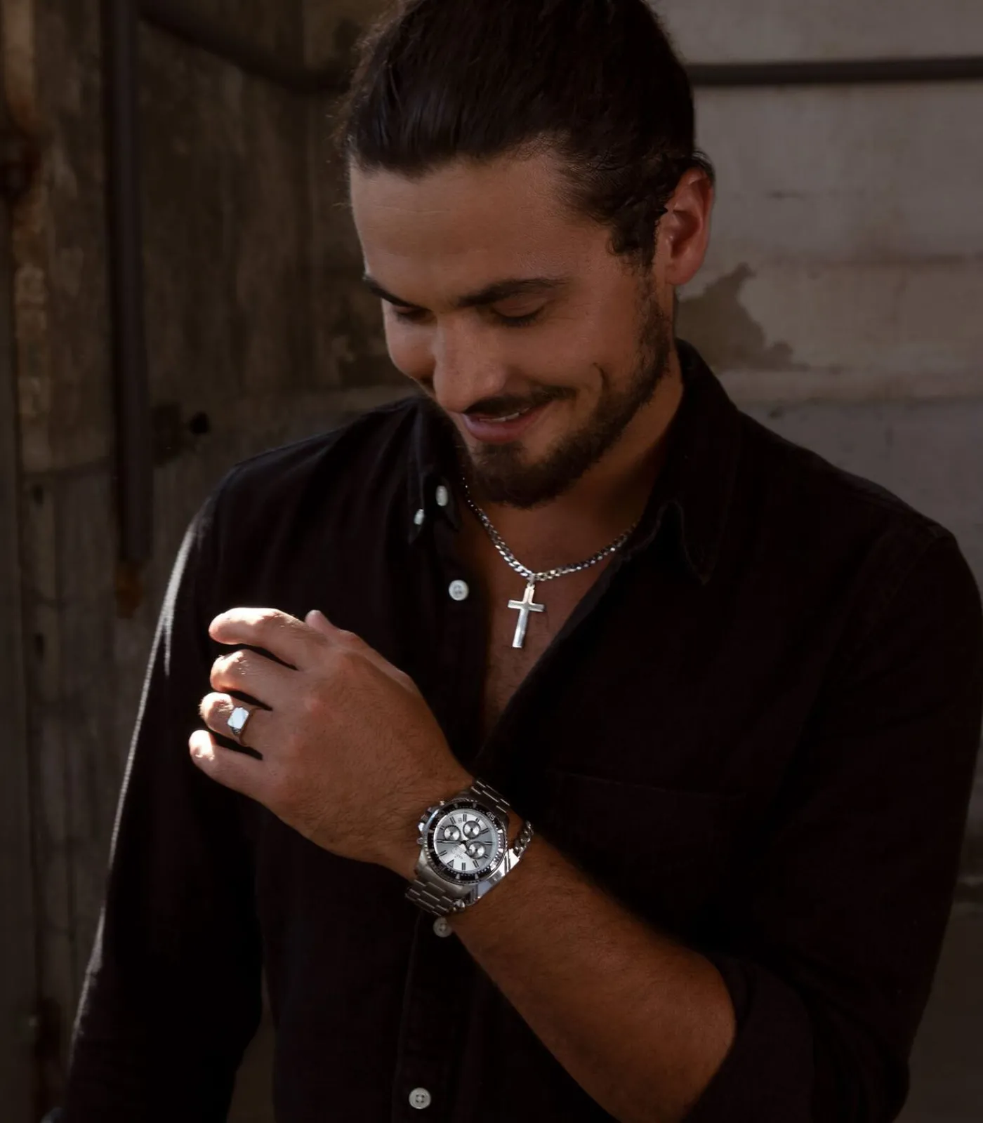 Heren Lucardi Ring Zilver