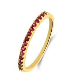 DAMES Lucardi Ring Zilver - Goudkleurig