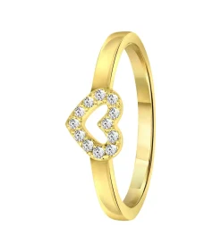 DAMES Lucardi Ring Zilver - goudkleurig