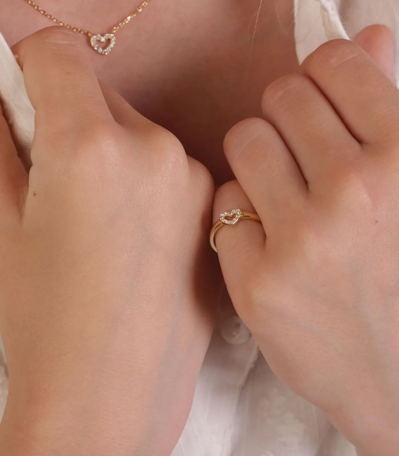 DAMES Lucardi Ring Zilver - goudkleurig