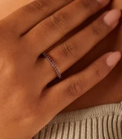 DAMES Lucardi Ring Zilver - Goudkleurig