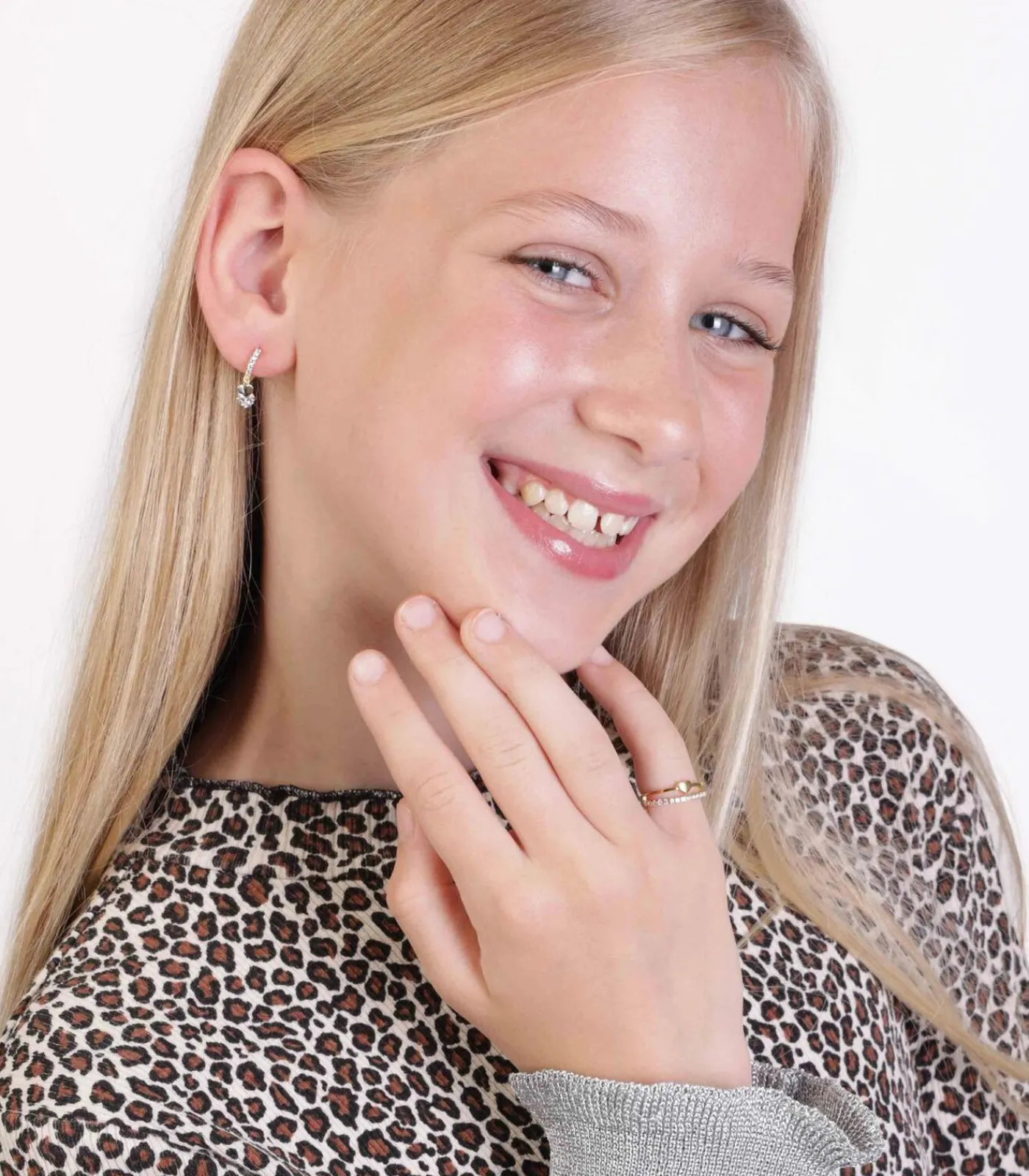 DAMES Lucardi Ring Zilver - goudkleurig