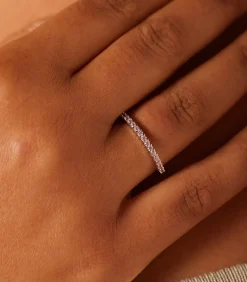 DAMES Lucardi Ring Zilver - Goudkleurig