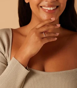 DAMES Lucardi Ring Zilver - Goudkleurig