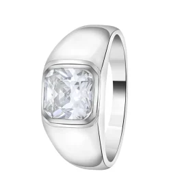 Heren Lucardi Ring Zilver - zilverkleurig